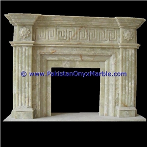 Light Green Onyx Fireplaces Light Green Onyx Fireplaces
