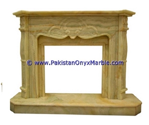 Light Green Onyx Fireplaces