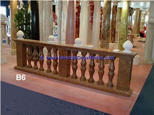 Marble Balustrade Red Marble Balustrade System