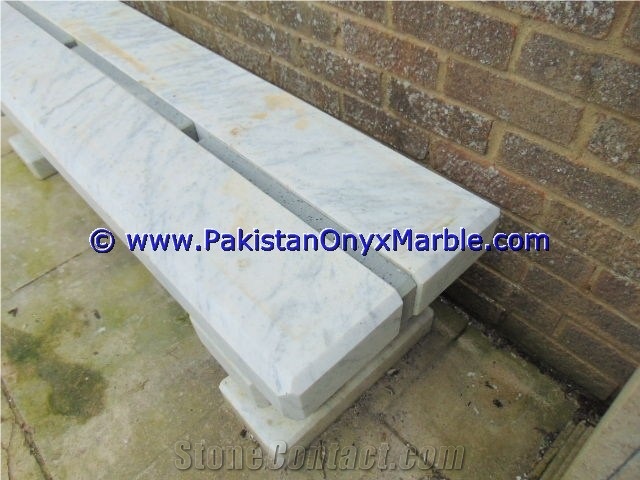 Marble Benches Table Natural Ziarat White