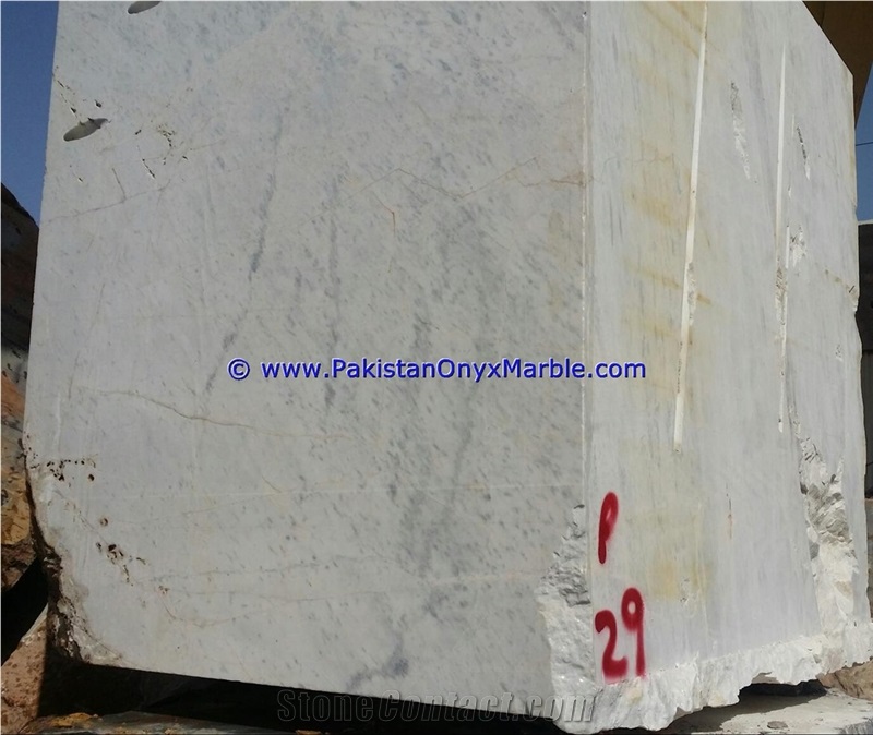 Marble Blocks Afghan White Marble Natural Stone