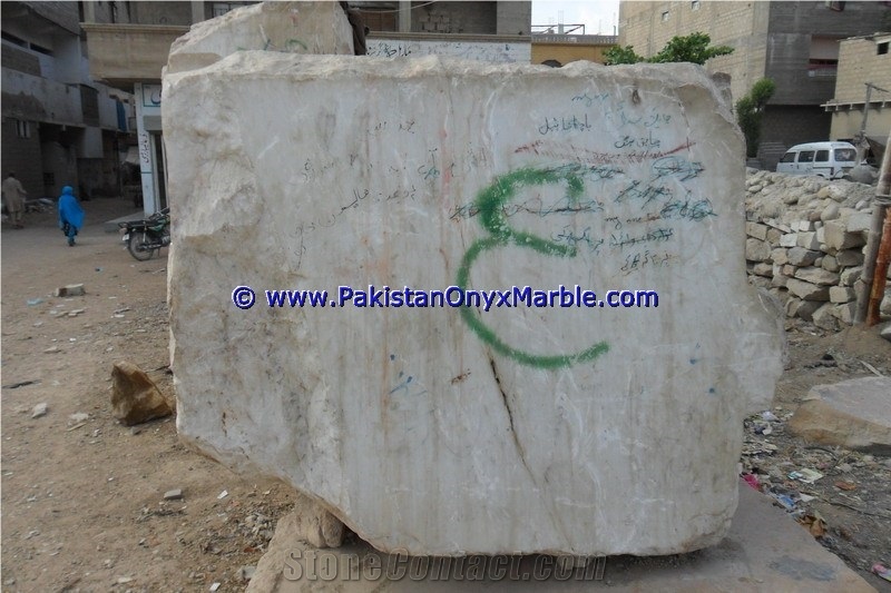 Marble Blocks Afghan White Marble Natural Stone