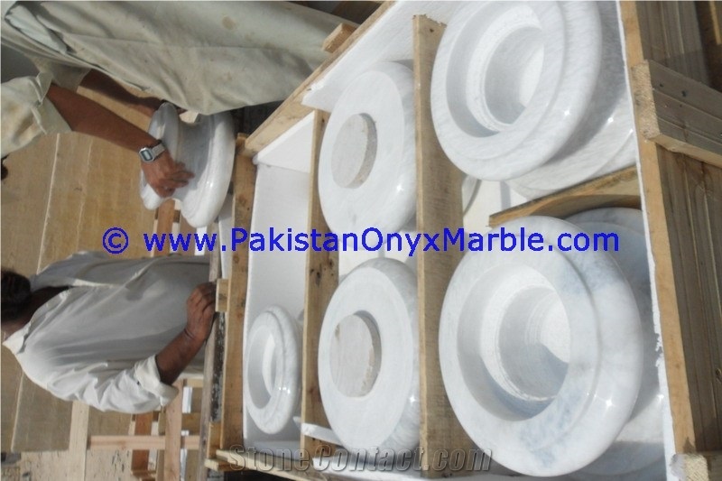 Marble Columns Pillars Bases Ziarat White Marble