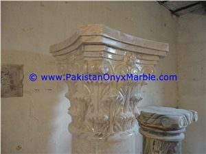 Marble Columns Pillars Tops Verona Sahara Beige