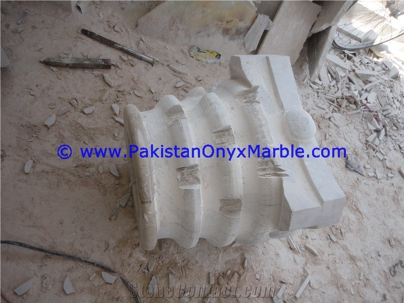 Marble Columns Pillars Tops Verona Sahara Beige