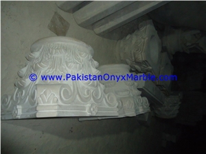 Marble Columns Pillars Tops Ziarat White Carrara