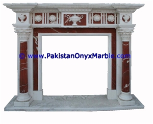 Marble Fireplaces Multi Stone Marble Handcarved