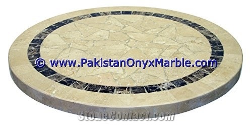 Marble Inlay Table Tops