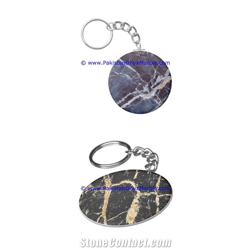 Marble Keychains Animals Ball Heart Egg