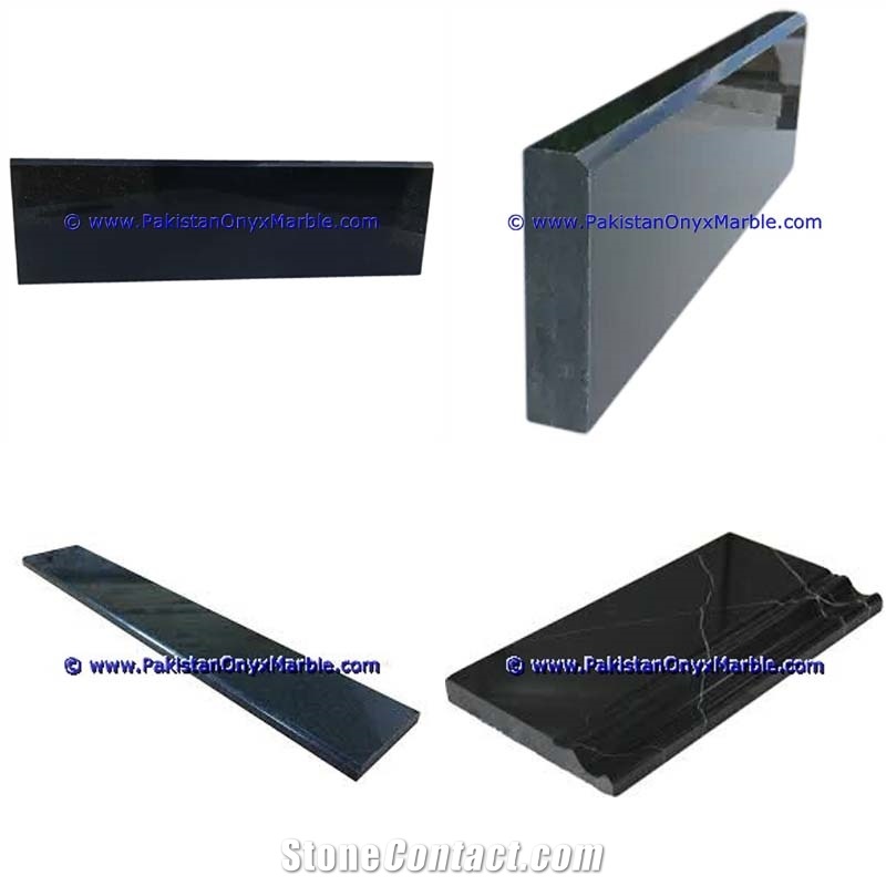 Marble Molding Baseboard Threshold Black and Gold