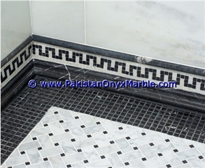 Marble Molding Baseboard Threshold Black and Gold