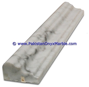 Marble Molding Chair Rail Ziarat Carrara White