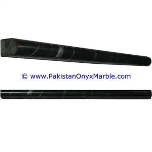 Marble Molding Pencil Liner Rail Black and Gold