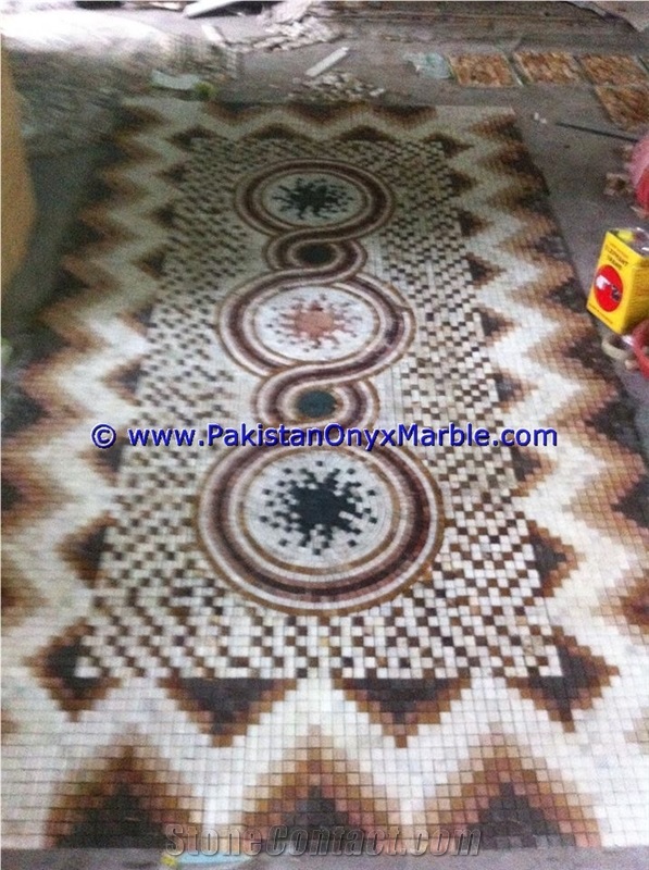 Marble Mosaic Medallions Floor Tile