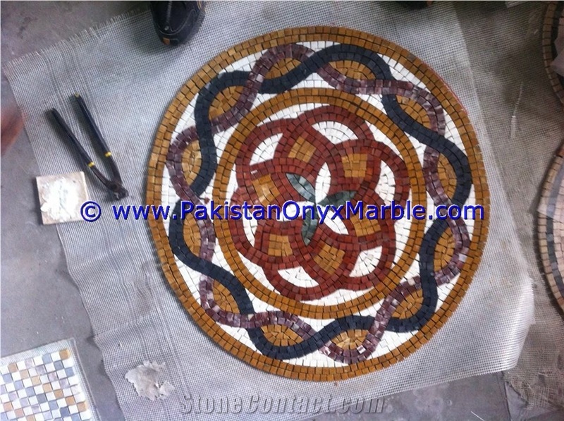 Marble Mosaic Medallions Floor Tile