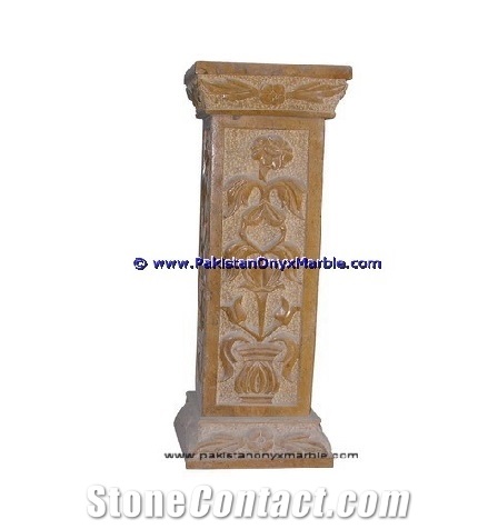 Marble Pedestals Stand Display Indus Gold Inca