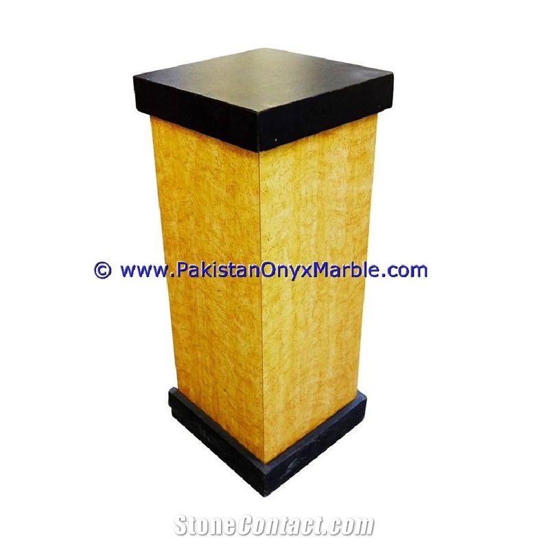 Marble Pedestals Stand Display Indus Gold Inca