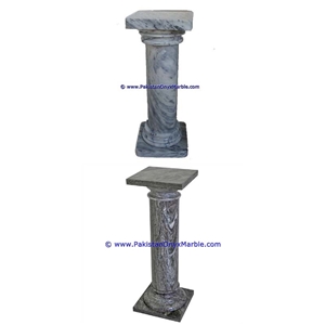Marble Pedestals Stand Display Ziarat Gray Marble
