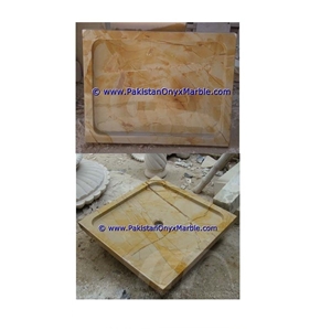 Marble Shower Tray Handcarved Teakwood Burmateak