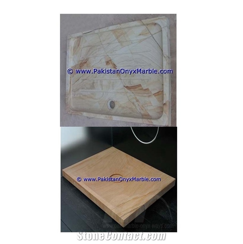 Marble Shower Tray Handcarved Teakwood Burmateak