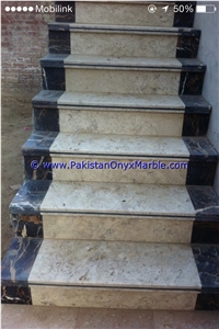Marble Stairs Steps Risers Beige Marble Modern Marble Stairs Steps Risers Beige Marble Modern