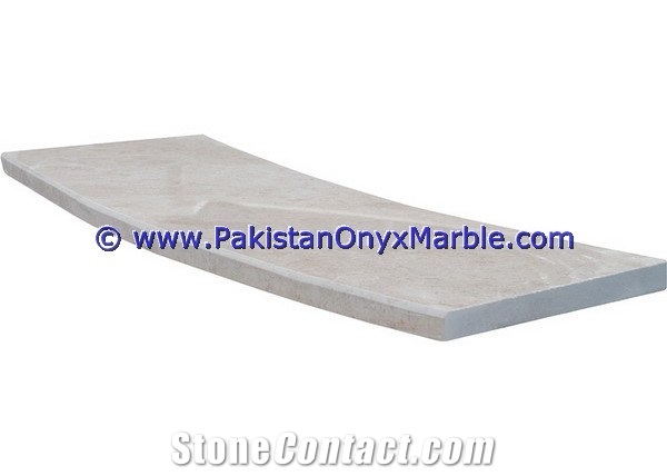 Marble Stairs Steps Risers Beige Marble Modern
