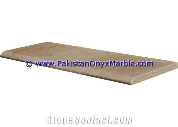 Marble Stairs Steps Risers Beige Marble Modern