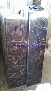 Marble Stairs Steps Risers Black and Gold
