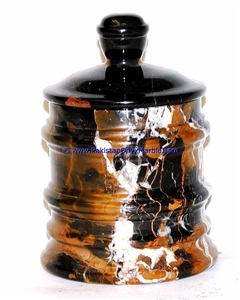 Michaelangelo Marble Bathroom Accessories Set Black and Gold Bathroom Sets