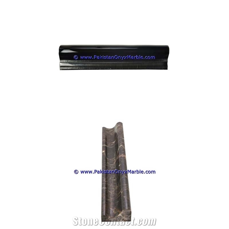 Michaelangelo Marble Molding Chair Rail Black Gold Marble Chair Rail