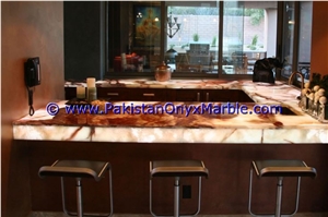 Multi Brown Onyx Bar Top,Commercial Counter