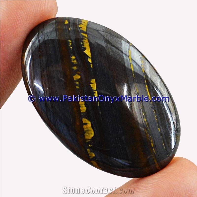 Multi Color Iron Tigers Eye Cabochons Polished