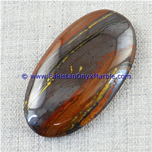 Multi Color Iron Tigers Eye Cabochons Polished