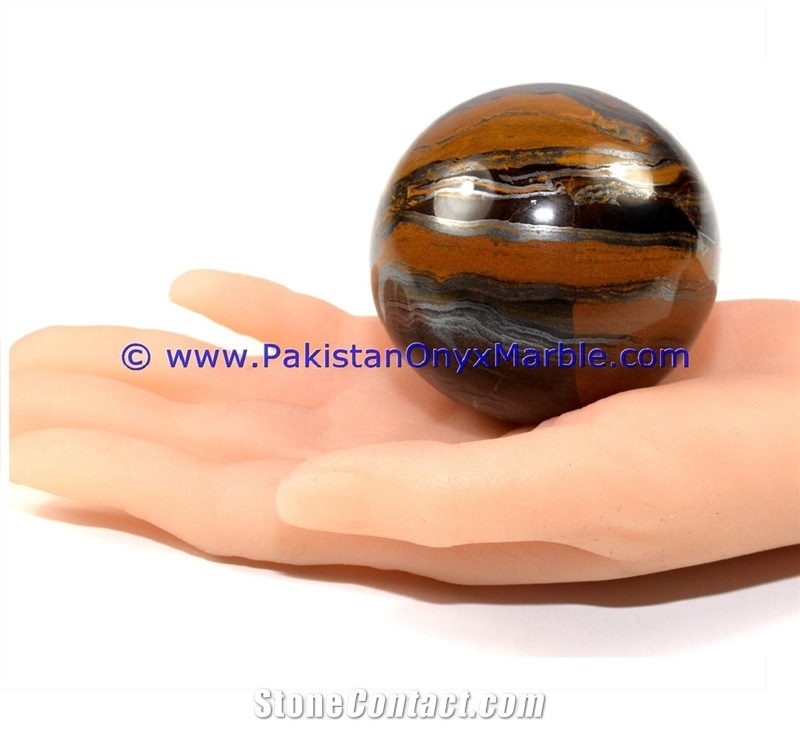 Multi Color Iron Tigers Eye Sphere Balls Polished