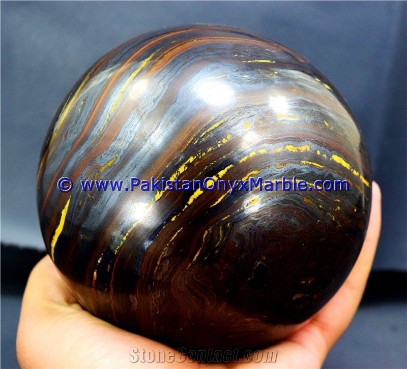 Multi Color Iron Tigers Eye Sphere Balls Polished
