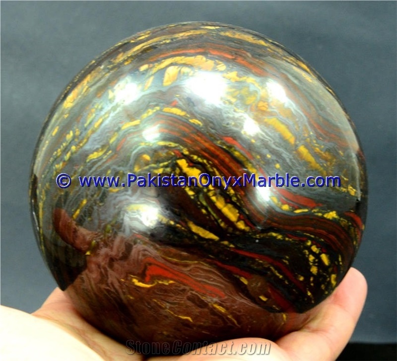 Multi Color Iron Tigers Eye Sphere Balls Polished