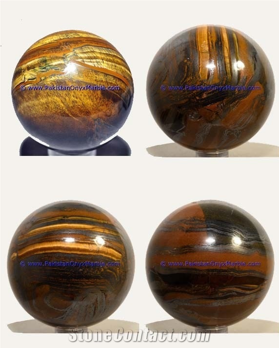 Multi Color Iron Tigers Eye Sphere Balls Polished