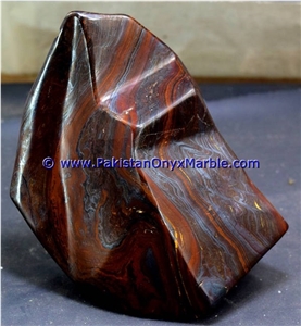 Multi Color Iron Tigers Eye Tumbled Natural Stone