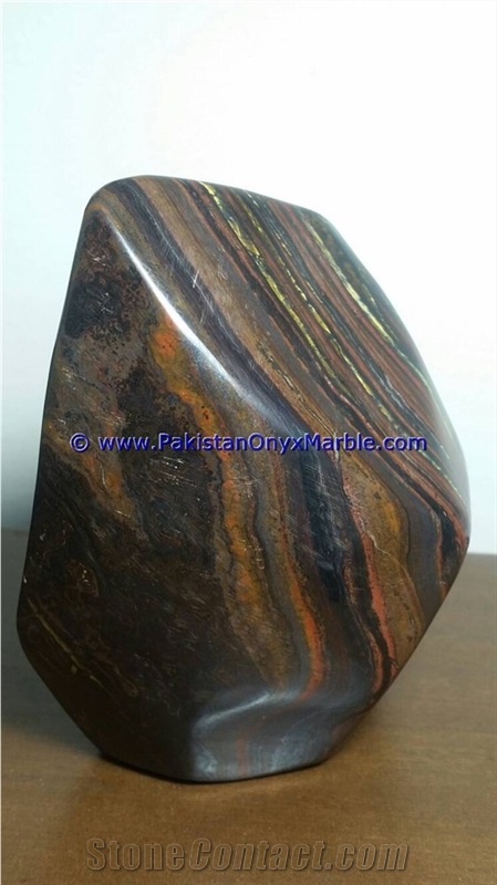 Multi Color Iron Tigers Eye Tumbled Natural Stone