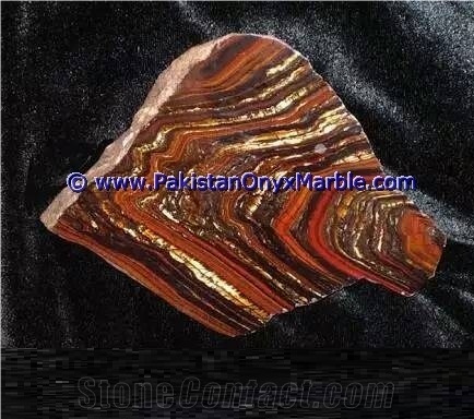 Multi Color Iron Tigers Eye Tumbled Natural Stone