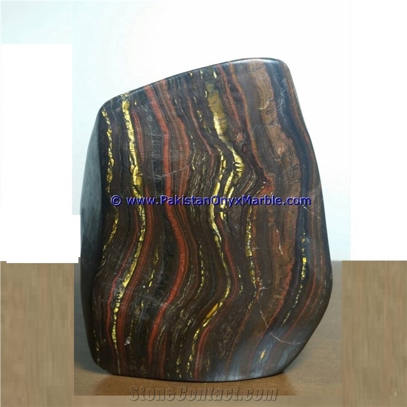 Multi Color Iron Tigers Eye Tumbled Natural Stone