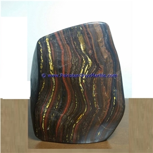 Multi Color Iron Tigers Eye Tumbled Natural Stone
