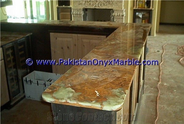 Multi Green Onyx Countertops