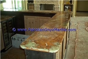 Multi Green Onyx Countertops