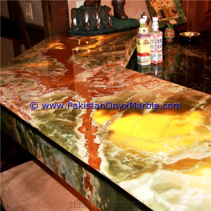Multi Green Onyx Countertops
