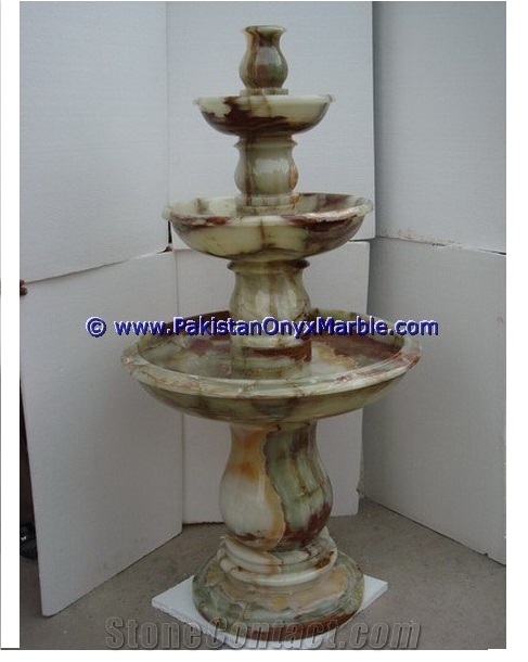 Multi Green Onyx Fountains