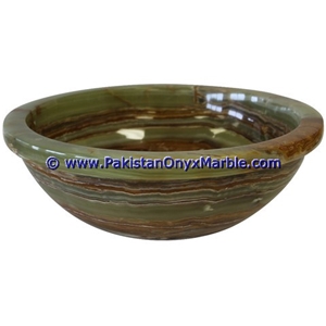 Multi Green Onyx Round Bowl Sinks Basins