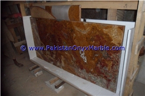 Multi Red Onyx Countertops