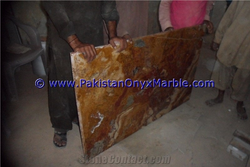 Multi Red Onyx Countertops