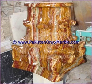 Onyx Columns Tops Designs Handcarved Pillars